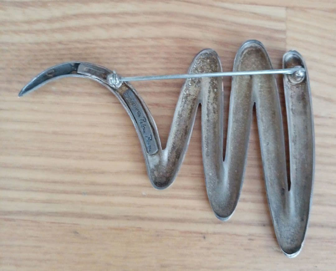 Tiffany ティファニー　ブローチ　スクリブル　シルバー