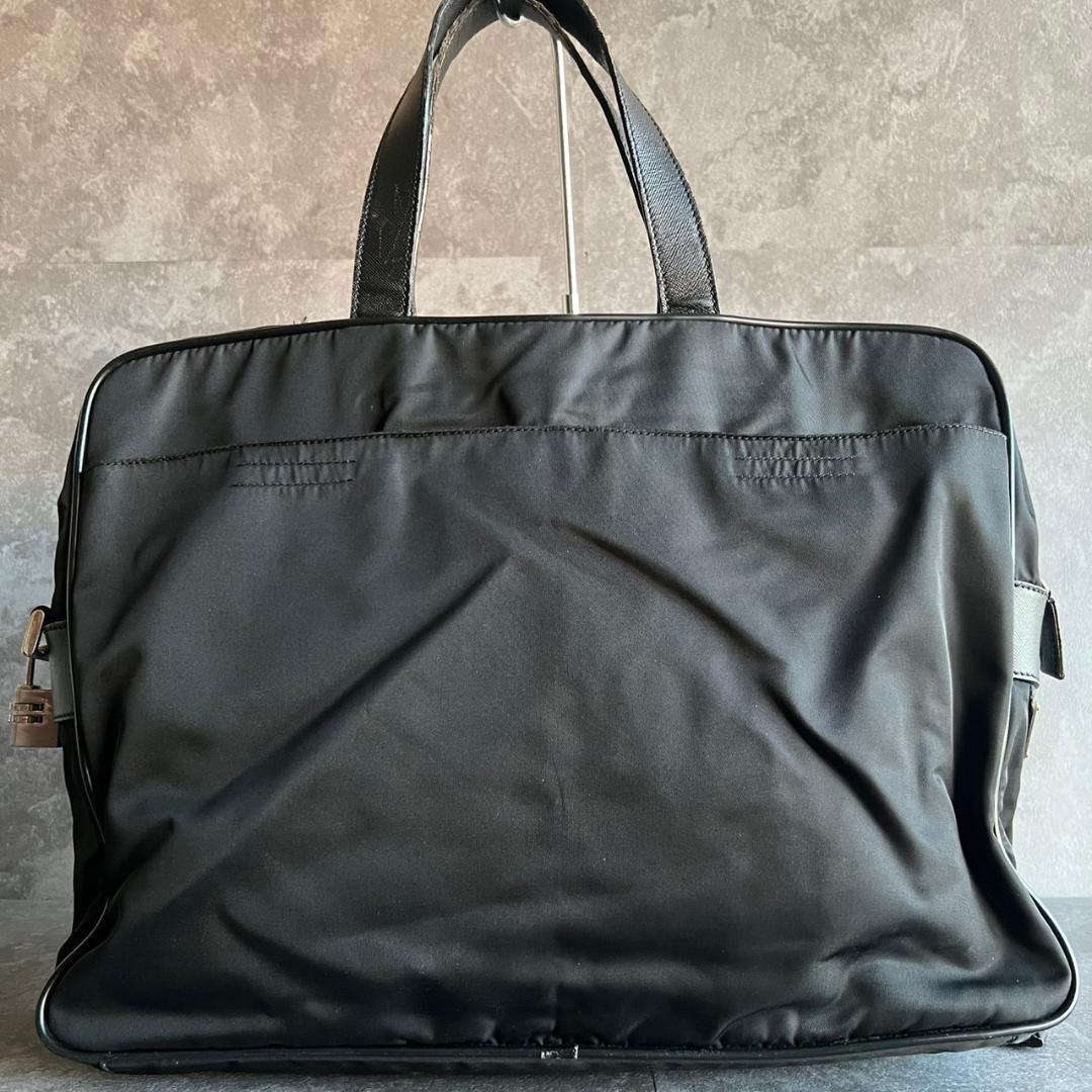 ⭐️PRADA⭐️プラダ ビジネスバッグ ブリーフケース ナイロン 三角ロゴ 黒
