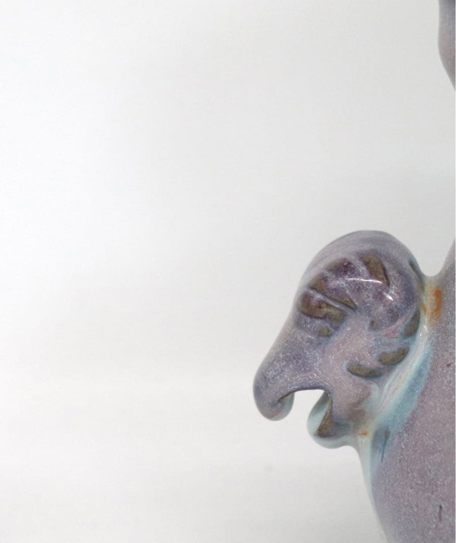 中国　羊頭水注　漢詩紋入　送料込み1007