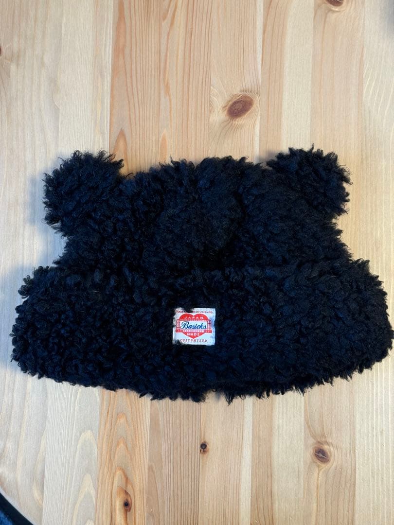 BASICKS Bear Beanie ブラック サイズS