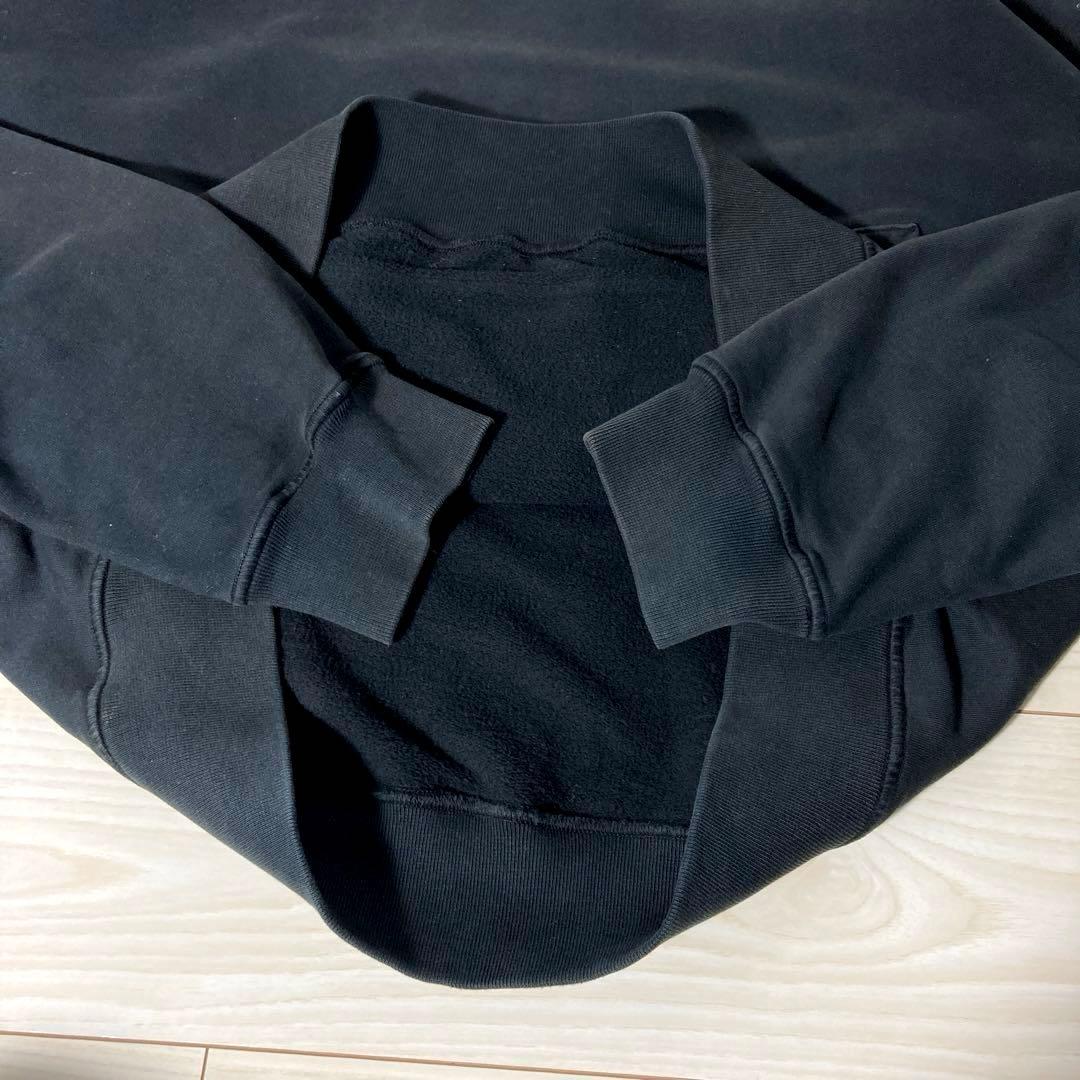 【QR確認済】レア3L ストーンアイランド ワッペンロゴ パーカー黒 入手困難