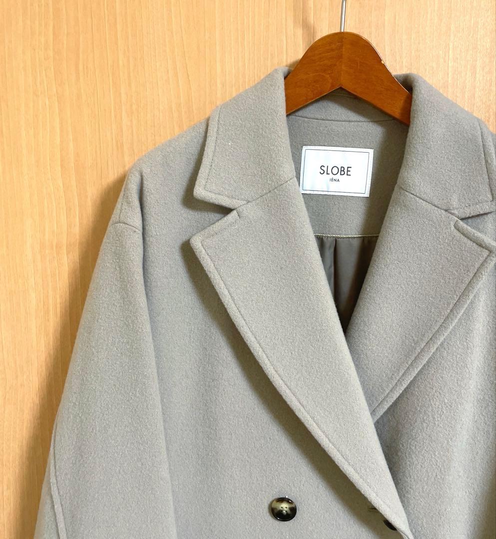 ☆ランラン☆スローブイエナ　ダブルフェイス　ウールチェスターコート　36