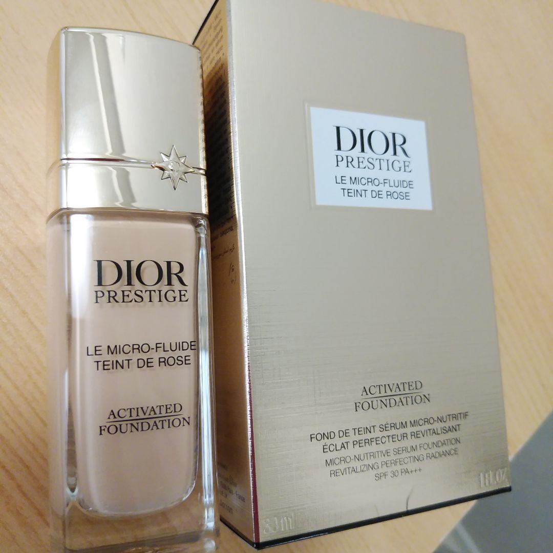 ほぼ新品 プレステージ ルマイクロフルイド タン 新作リキッドファンデーション