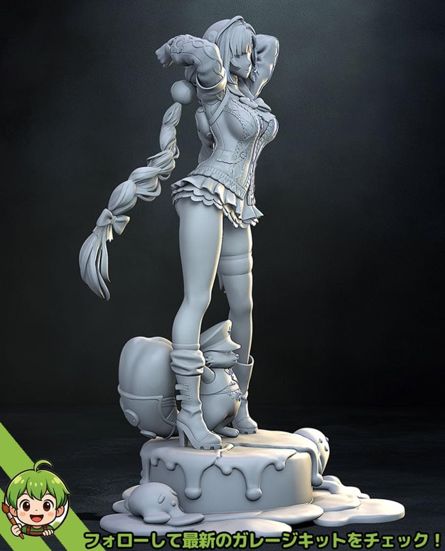 未塗装 未組立　フィギュア　ガレージキット　浮波柚葉　ゼンレスゾーンゼロ
