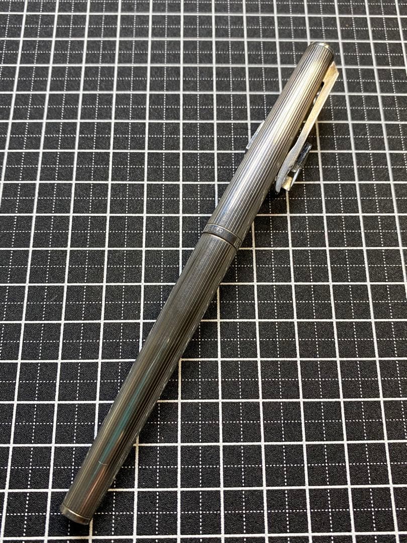 PLATINUM Riviere Sterling-Silver 万年筆　字幅F