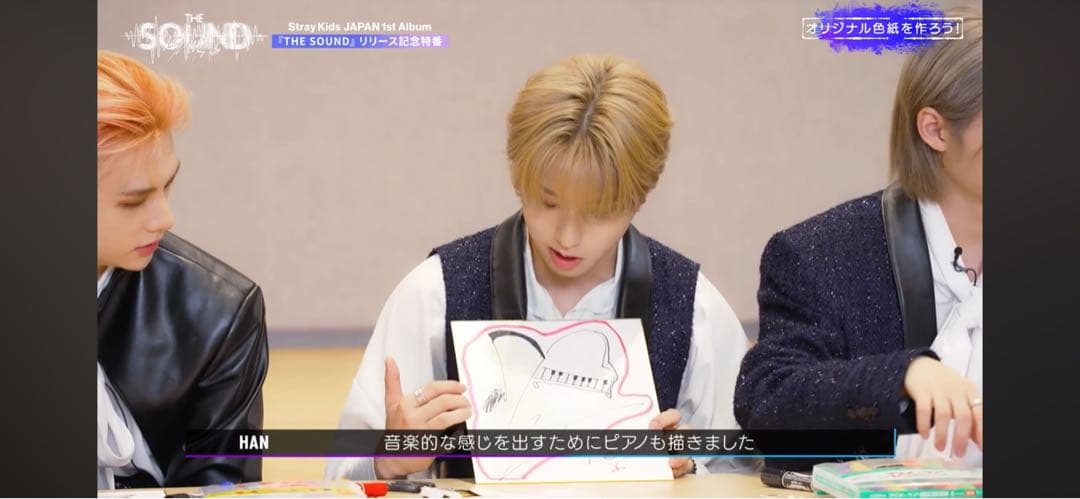 straykids スキズ THESOUND オリジナルサイン色紙 ハン