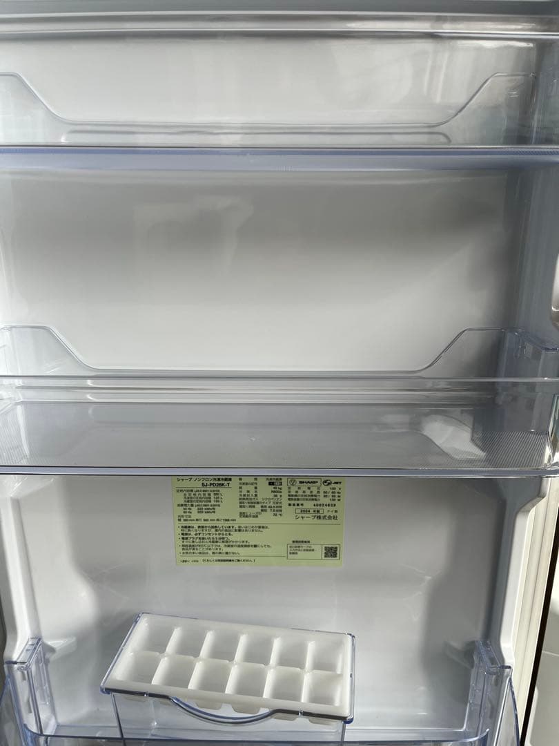 SHARP中古冷蔵庫 280L 2024年製 形名SJーPD28KーT