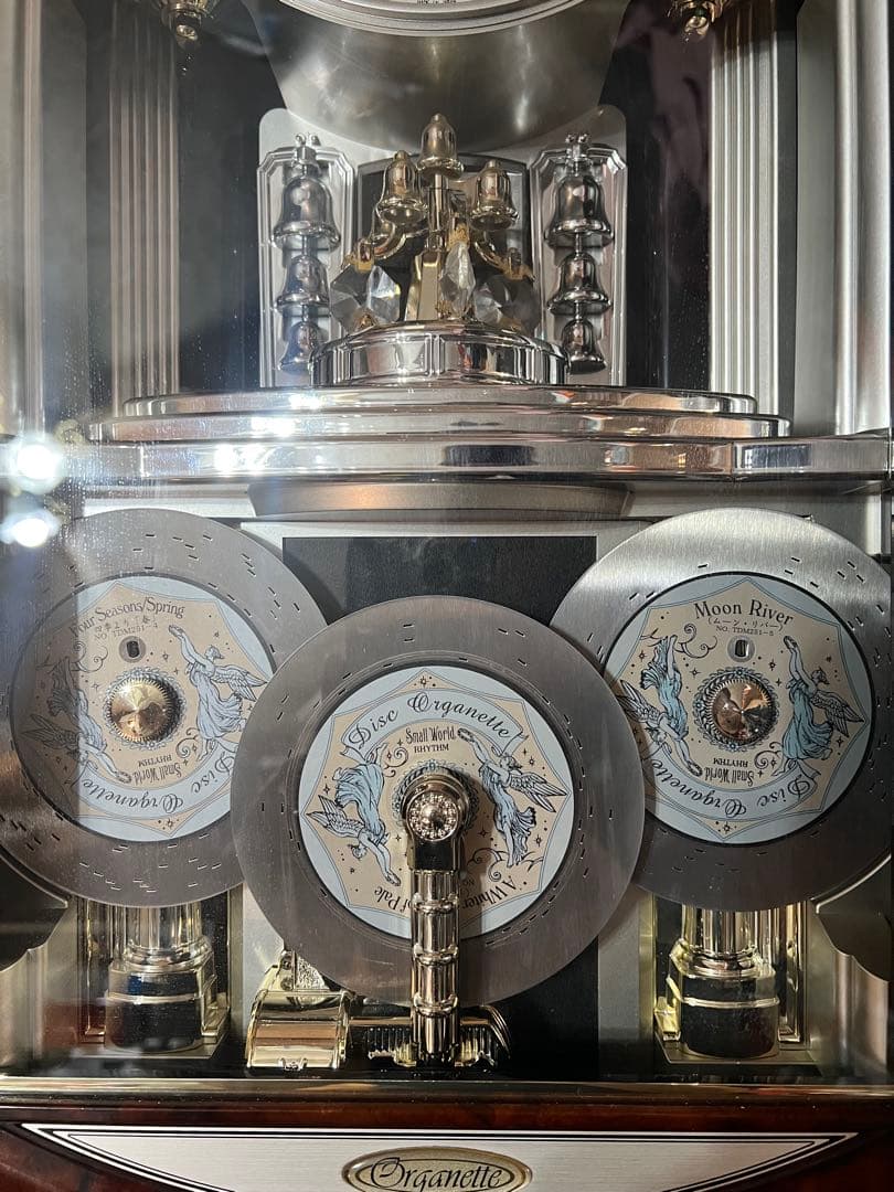 Small World アーチ型クォーツ時計　アンティーク　4MH739