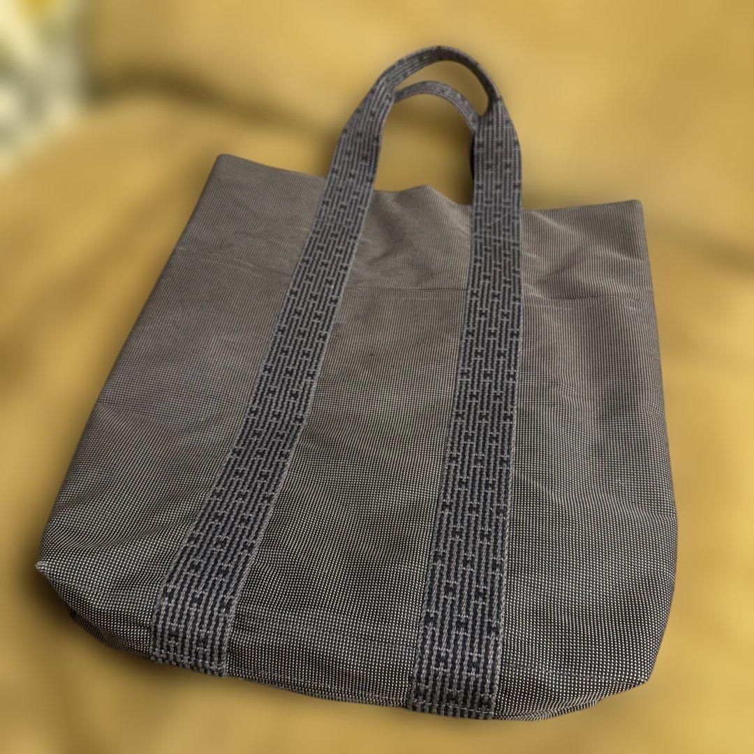 HERMESエルメス/カバス エールライン 縦型 キャンバス A4収納可