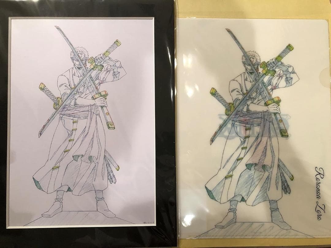 麦わらストア Art Collection ゾロ クリアファイル ワンピース