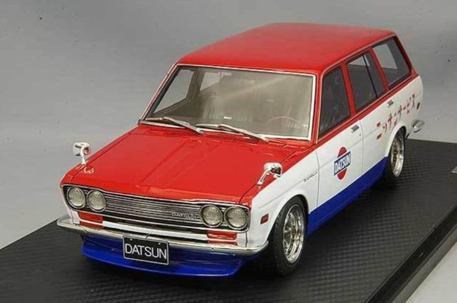 イグニッションモデル 1/18 ブルーバード 510 ワゴン 日産サービスカー