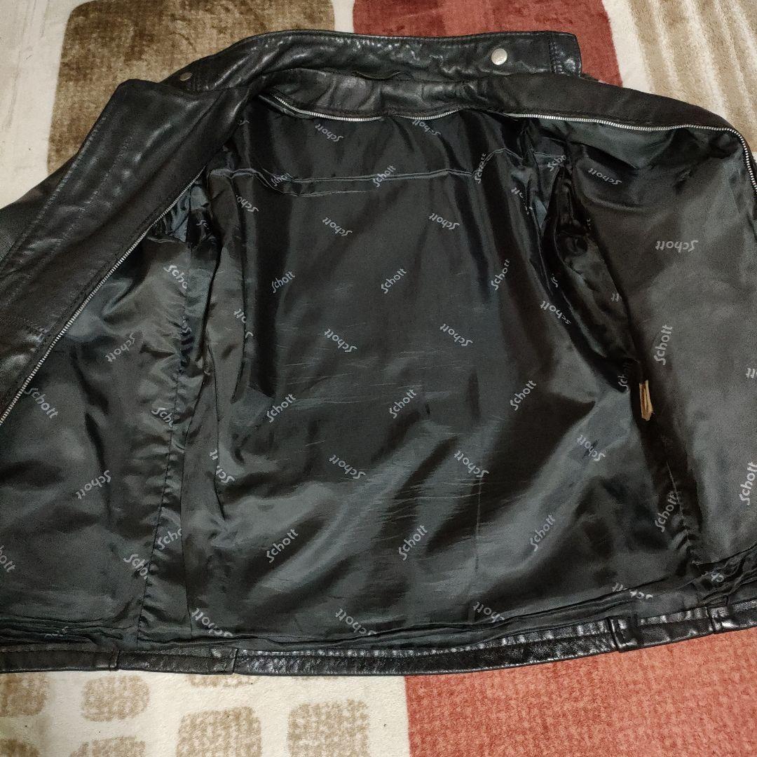 よ*2様 人気定番　Schott　６４１シングルライダース ３４　ブラック