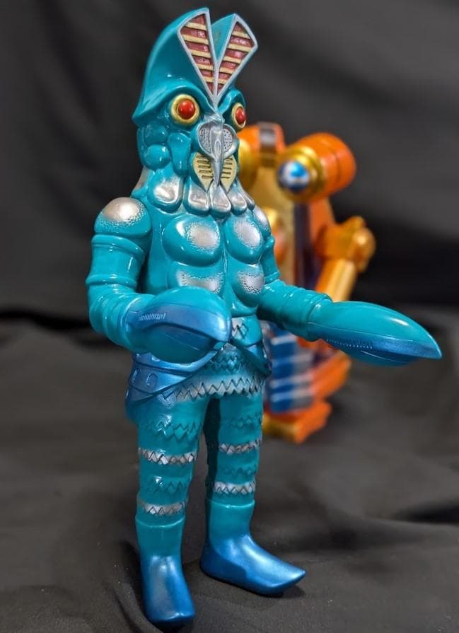 バルタン星人Jr.＆ビルガモ（やまなや怪獣郷）ソフビフィギュア２体セット