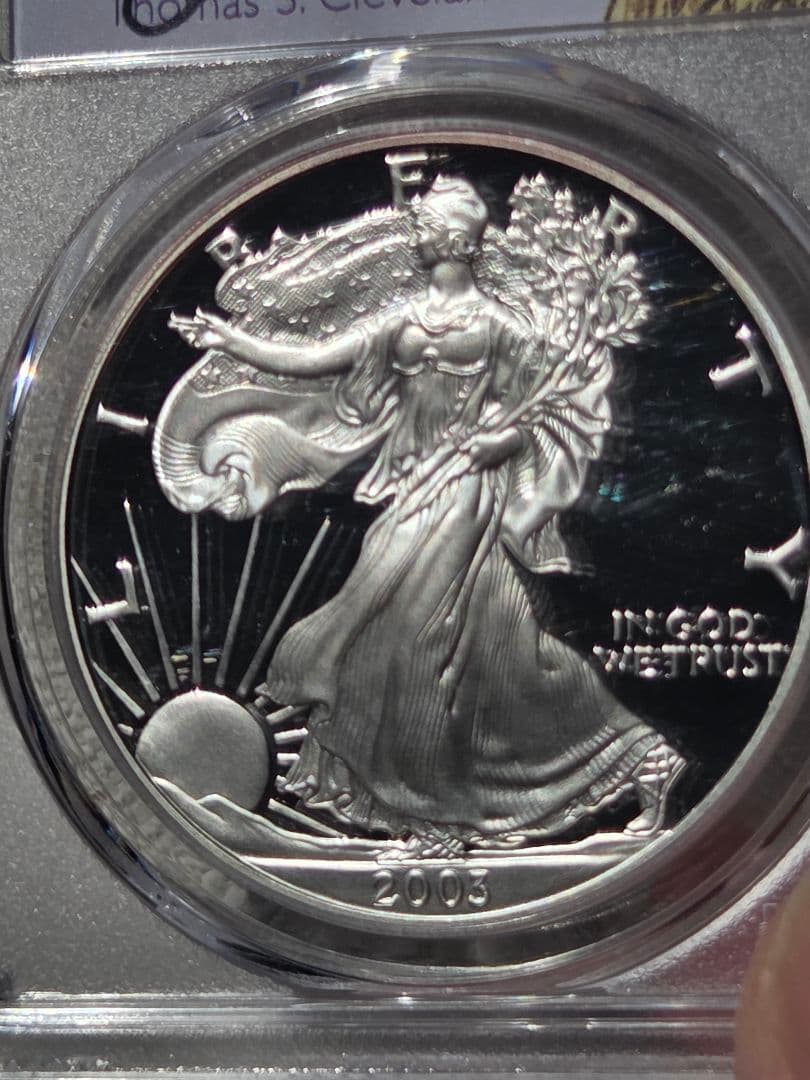 (PR69 DCAM)アメリカ合衆国　シルバー イーグル銀貨　2003 W