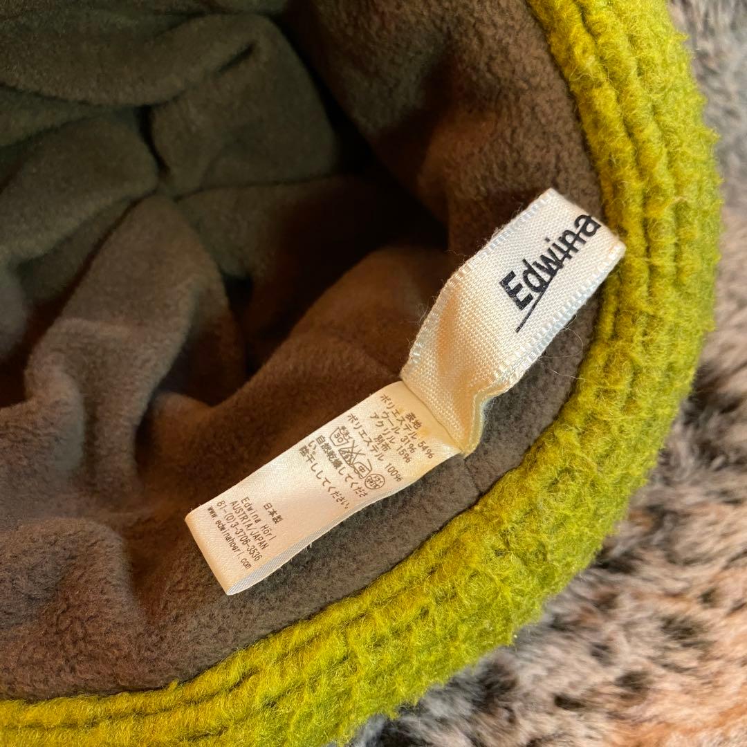 Edwina Horl フリースニットキャップ エドウィナホール