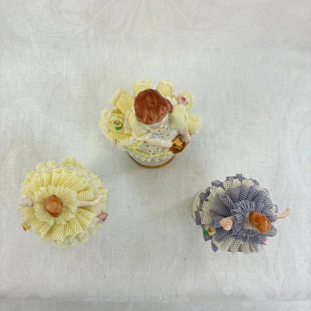 アイリッシュドレスデン レース陶器人形 \"Regina\"\"LLna\"3体セット②