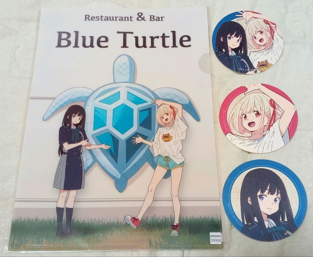 リコリスリコイル　宮古島 コラボカフェ　ファイル コースター　千束 たきな　沖縄