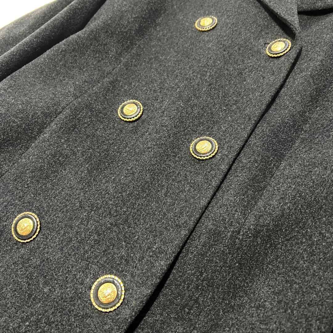 ✨極美品✨ヴェルサーチ チェスターコート メデューサボタン カシミヤ混 40