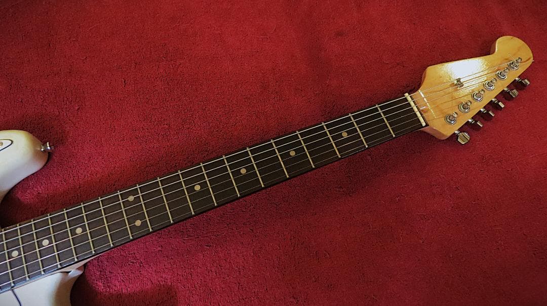 ST　リバース右用　ラッカーオリジナル塗装　アルニコPU　ウィルキンソンBr