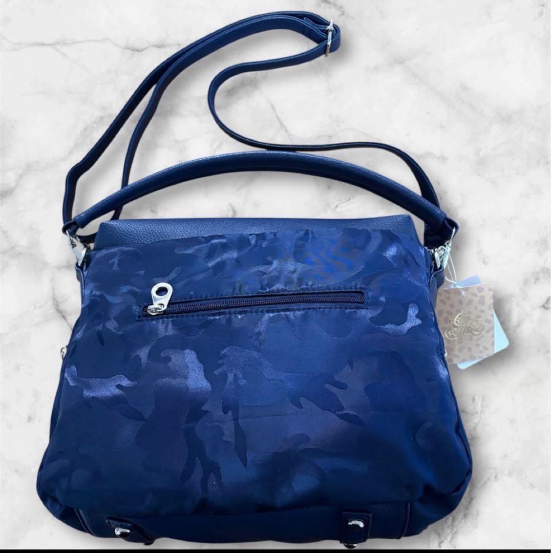 シ*☆様 1/4迄　新品伊太利屋　レディース　3wayバッグ　ネイビー　定価27