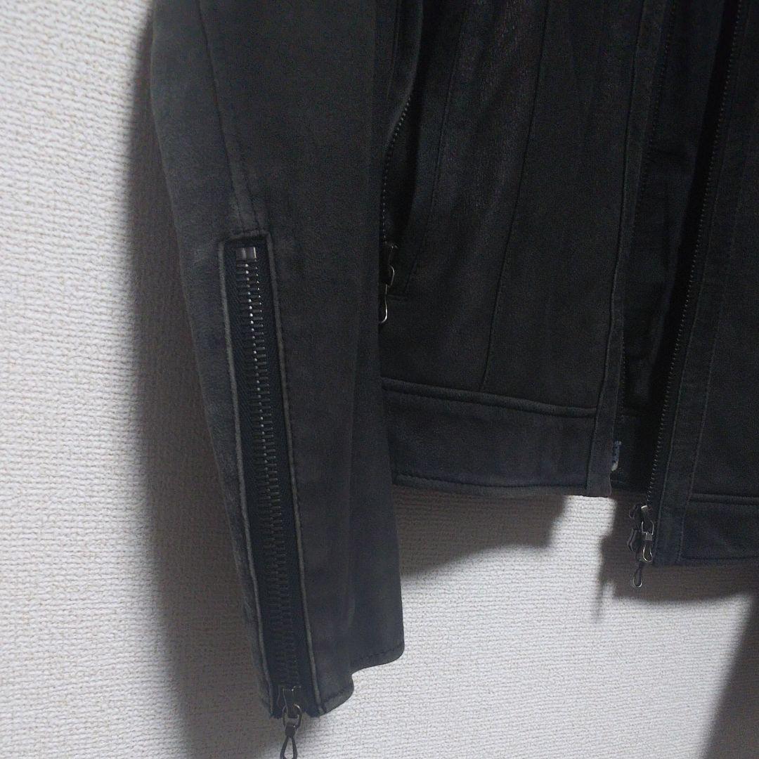 SHELLACシングルライダースジャケット