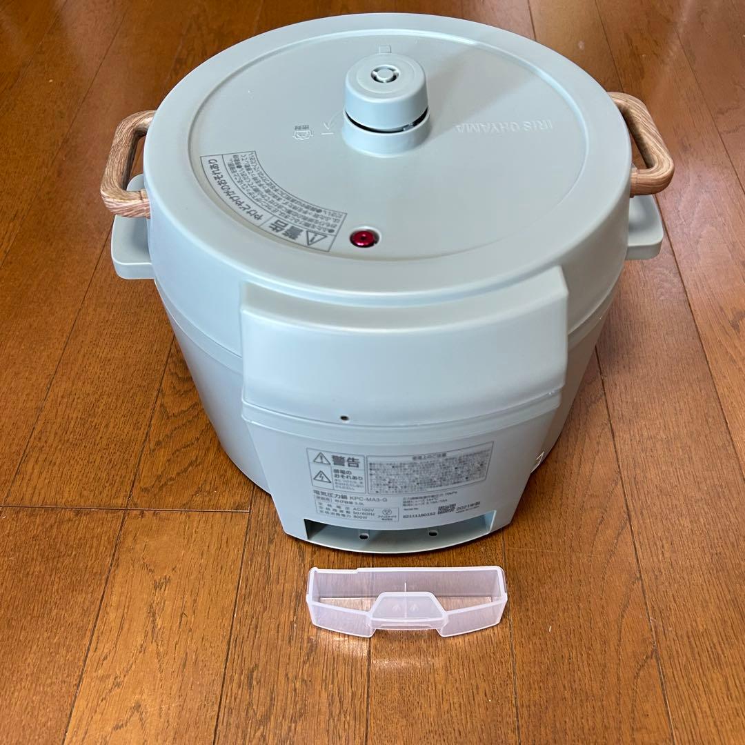 アイリスオーヤマ KPC-MA3-G 電気圧力鍋 ピスタチオグリーン 動作確認済