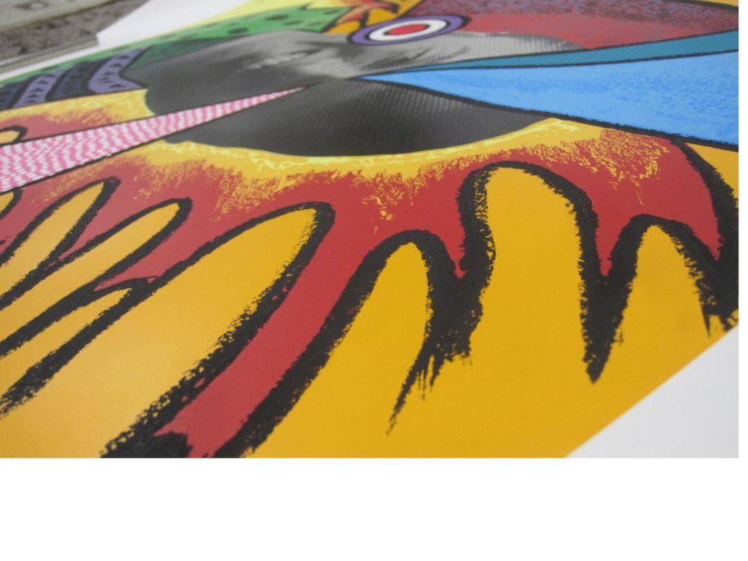 ▲山本 寛斎 さん ポートレート リトグラフ 版画 37/150 104×75