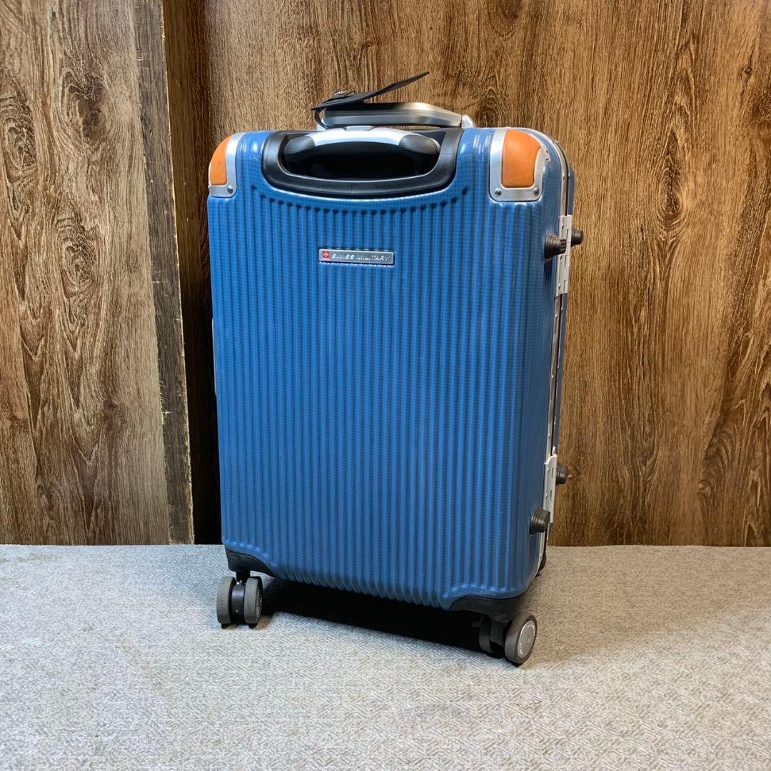 J456 スイスミリタリー スーツケース 38.5L ブルー 青