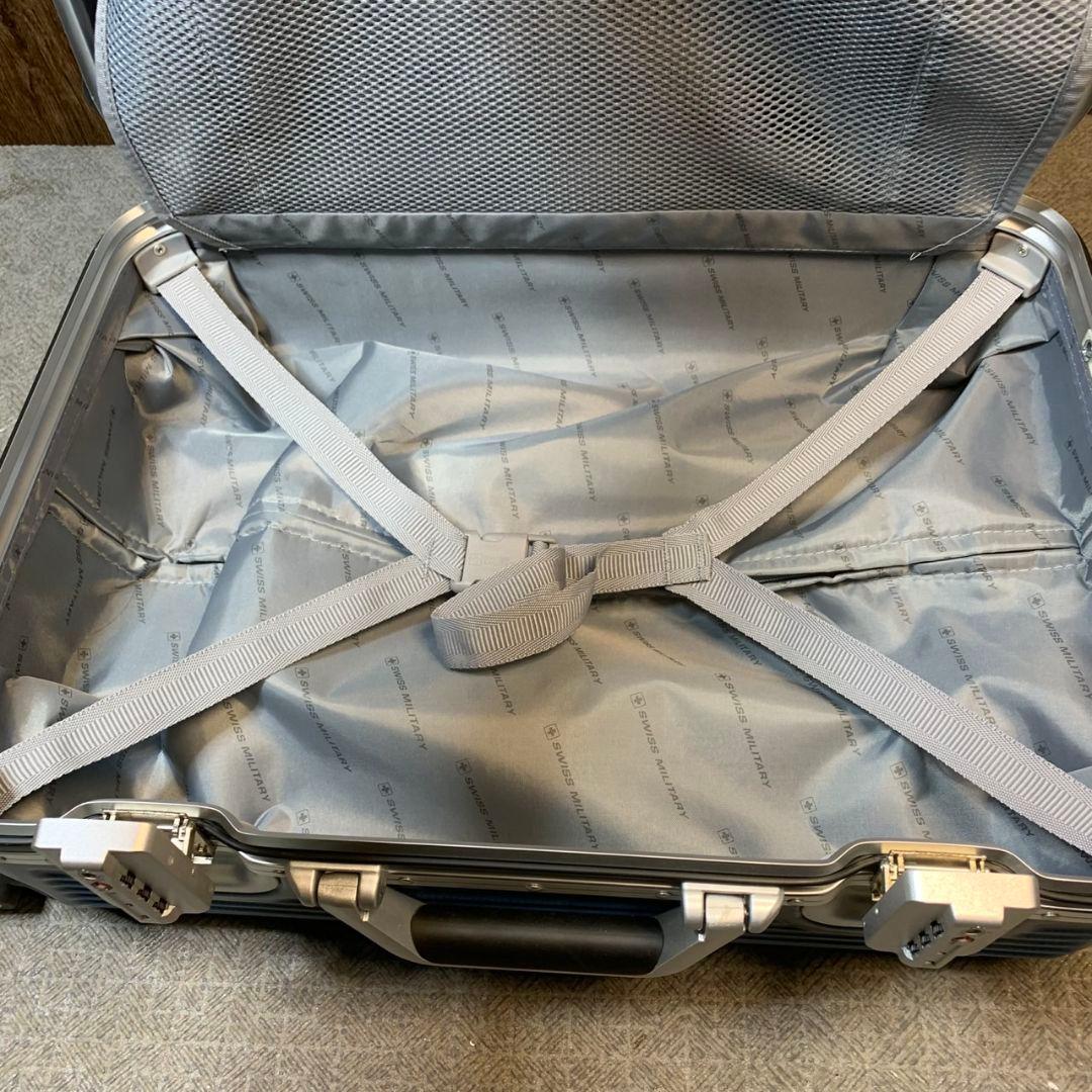 J456 スイスミリタリー スーツケース 38.5L ブルー 青