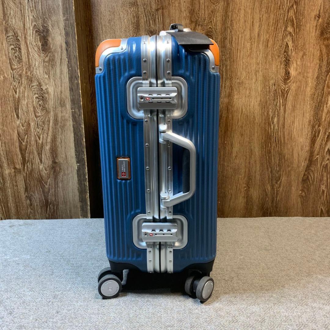 J456 スイスミリタリー スーツケース 38.5L ブルー 青