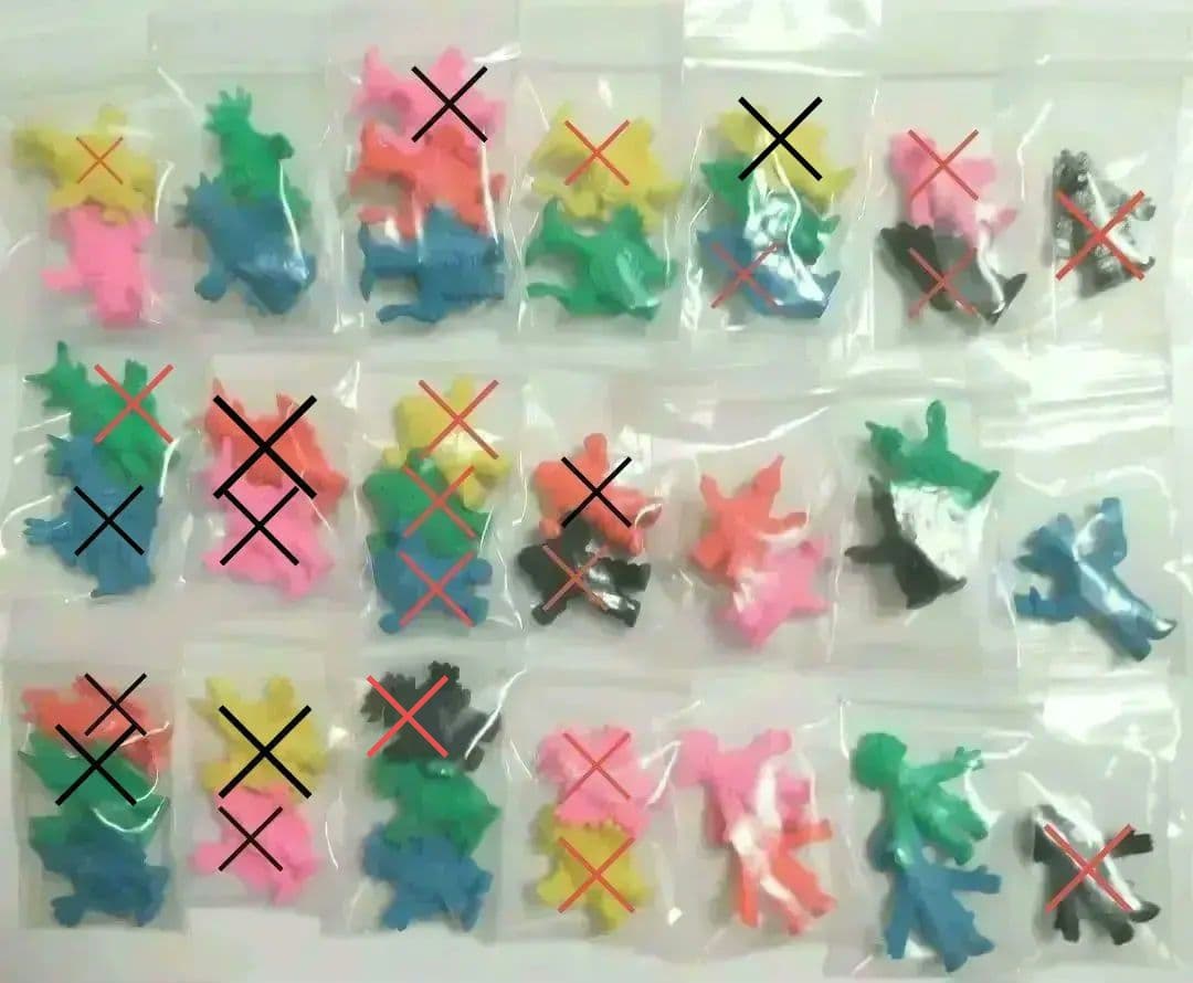 画像６枚★コレクション含　ウルトラマン怪獣消しゴム　ポピー７期前半　※バラ売り可