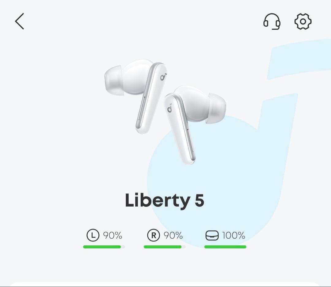 Liberty 5 ワイヤレスイヤホン ホワイト