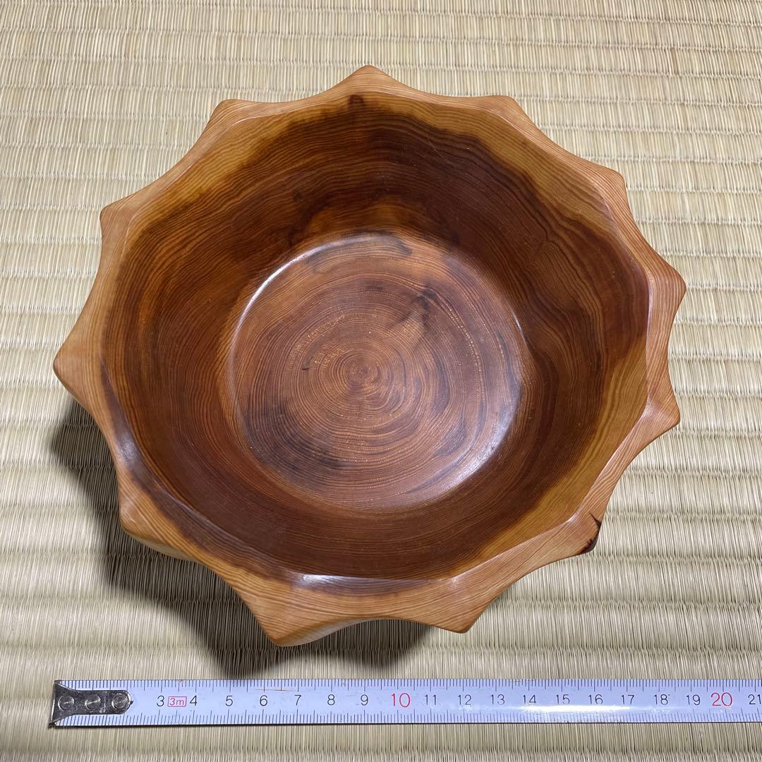 屋久杉　工芸品　器