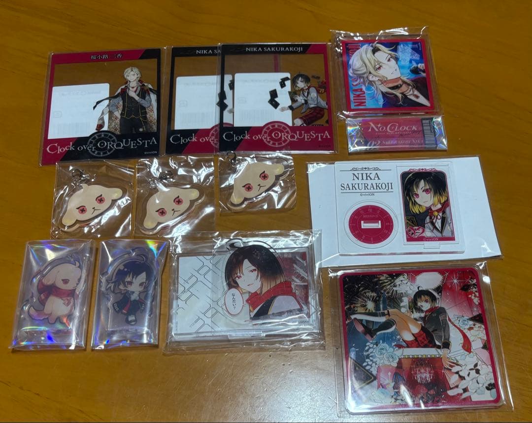 Clock over ORQUESTA 二香 アクリル、缶バッジ類 まとめ