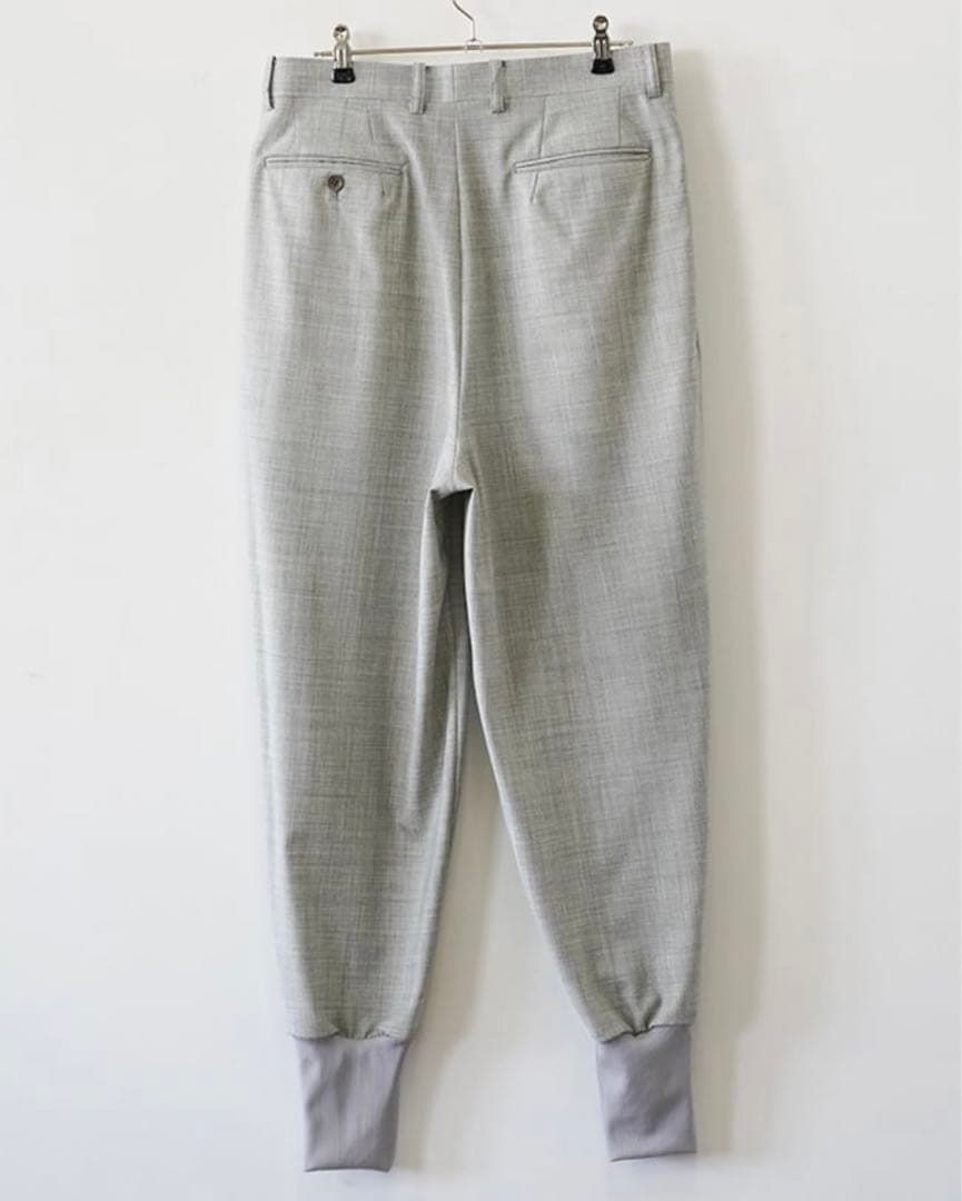 パンツ DIGAWEL 2 TUCK TAPERED HEM RIB PANTS