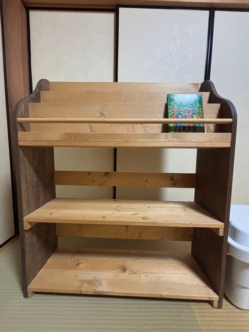 木製3段本棚 ナチュラルウッド