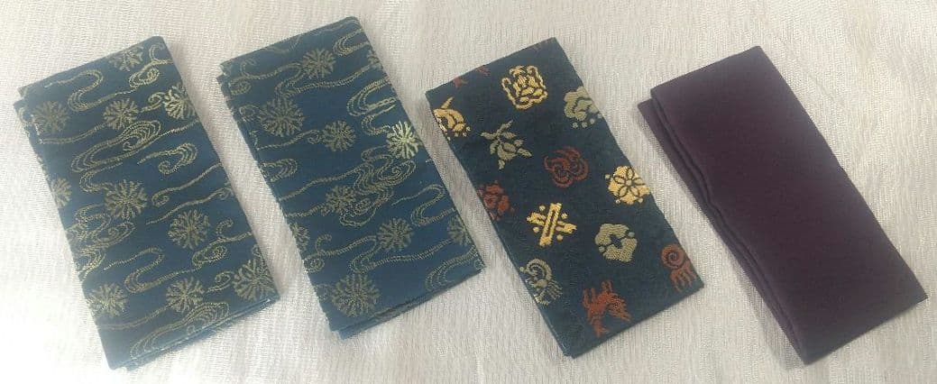 『籠師・和田鱗司』作　茶籠　御所籠一式　茶道具　共箱 7711