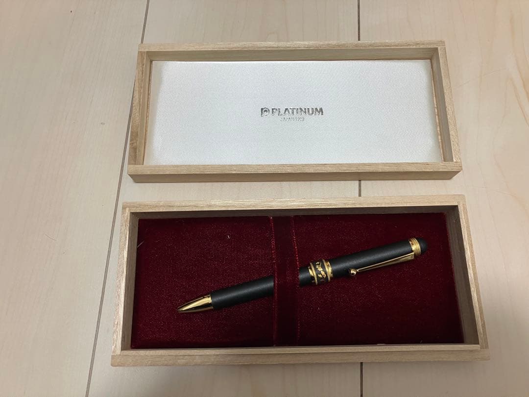 肥後象嵌プラチナ万年筆ダブルアクションボールペン
