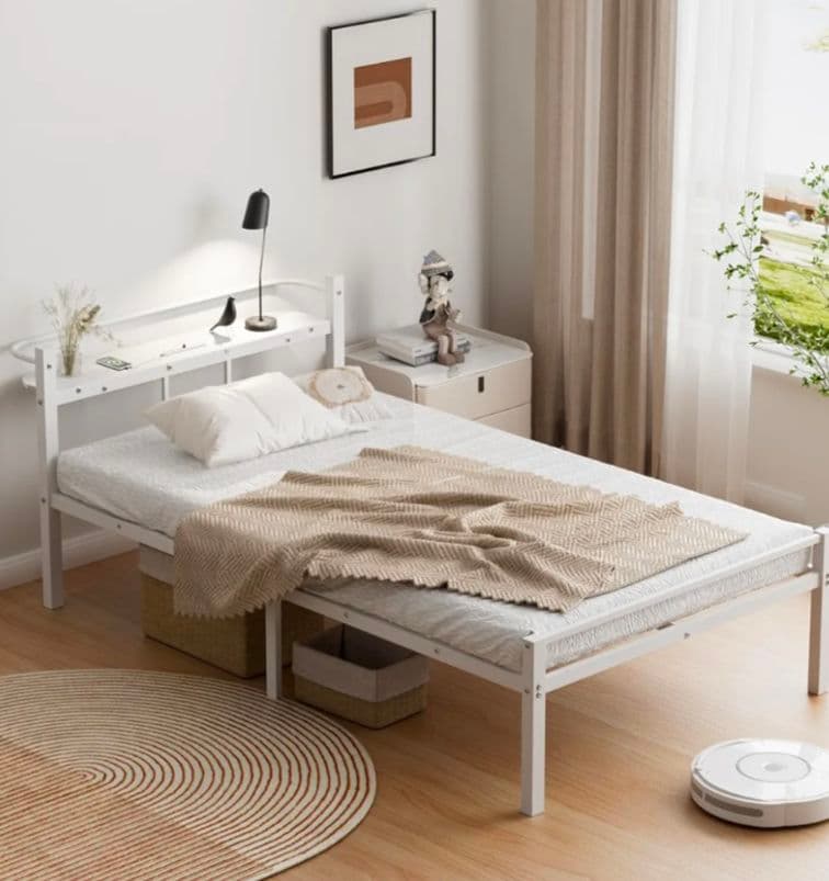 【新品未開封品】ベッドフレーム シングル 2口コンセント USB&Type-C