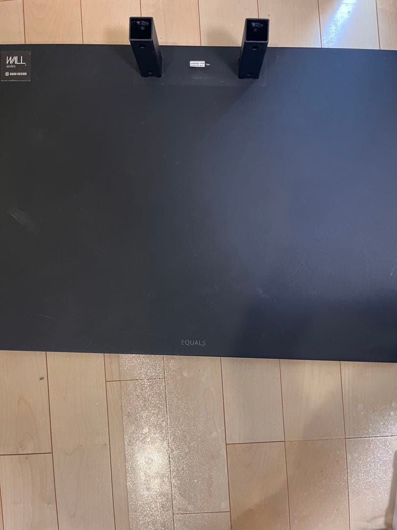 EQUALS WALLウォール 壁寄せTVスタンドV2 と収納付きゲーム機棚板