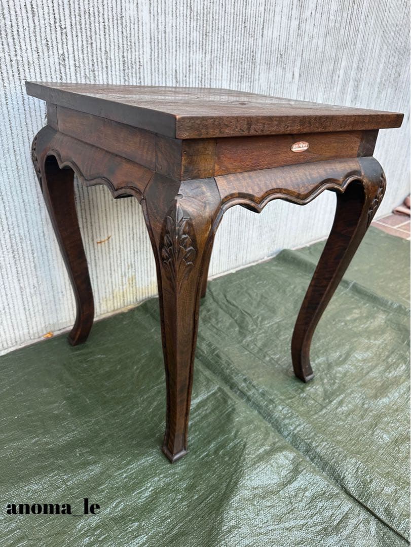 【サイドテーブル】2　木製　神戸洋家具　COLONY　HOUSE　飾り台　花台