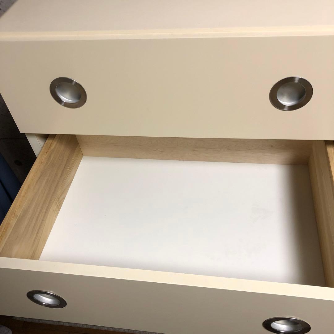 B038 レグナテック　6段　ハイチェスト　タンス　ベビー（ホワイト）