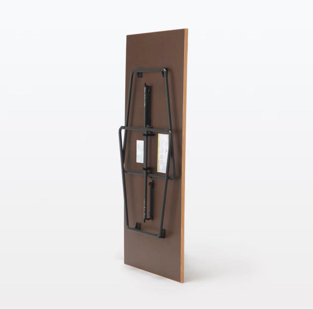【美品】無印良品◎木製折りたたみテーブル オーク材突板　幅１６０ｃｍ