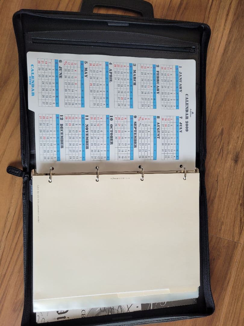 【filofax】A4書類ケース システム手帳