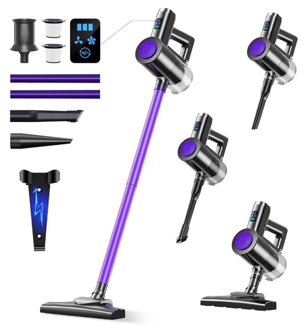 掃除機 コードレス 【超強力吸引&LCDタッチディスプレイ】 コードレス掃除機