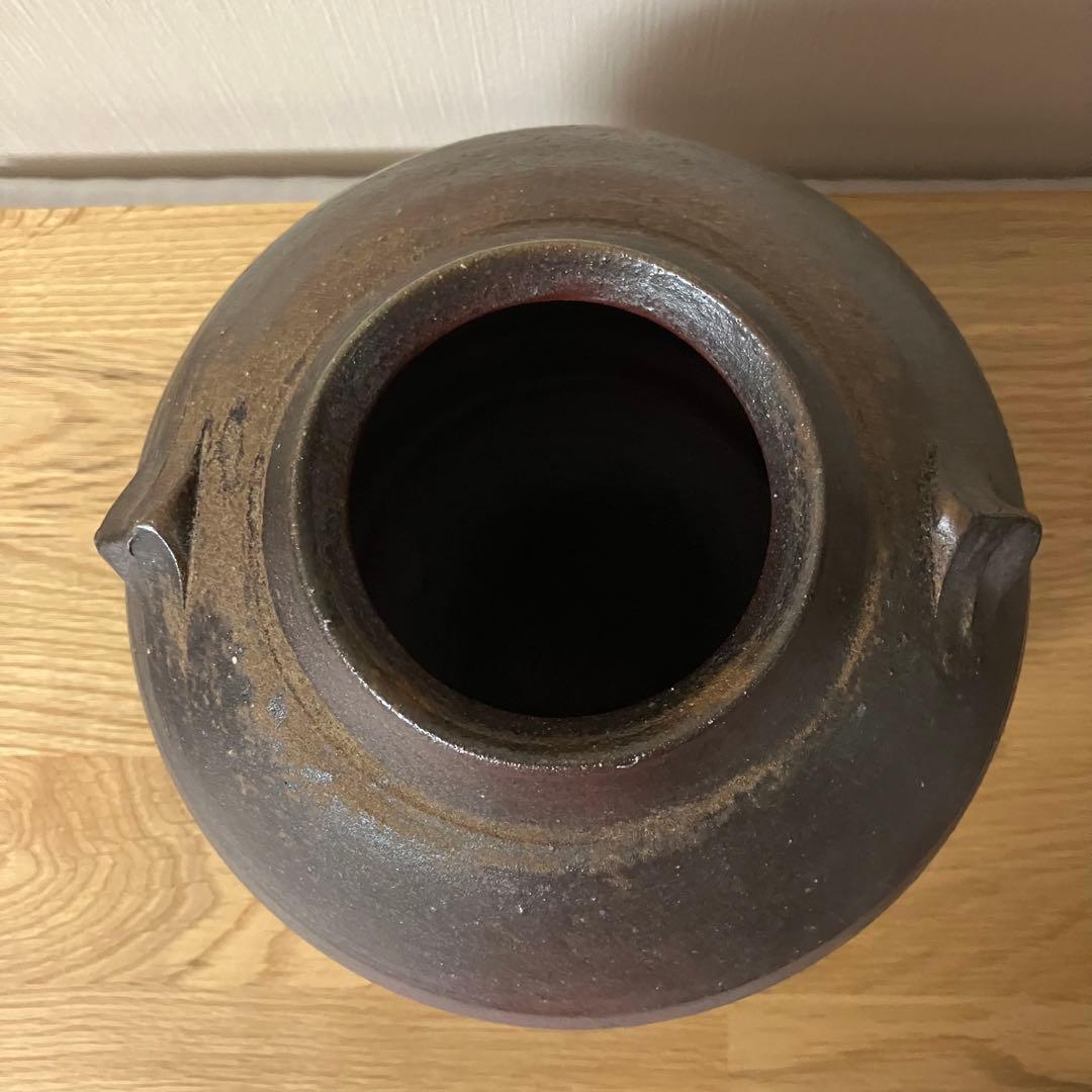 備前焼　壺　花瓶　藤原雄 造