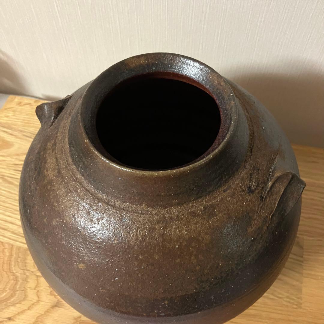 備前焼　壺　花瓶　藤原雄 造