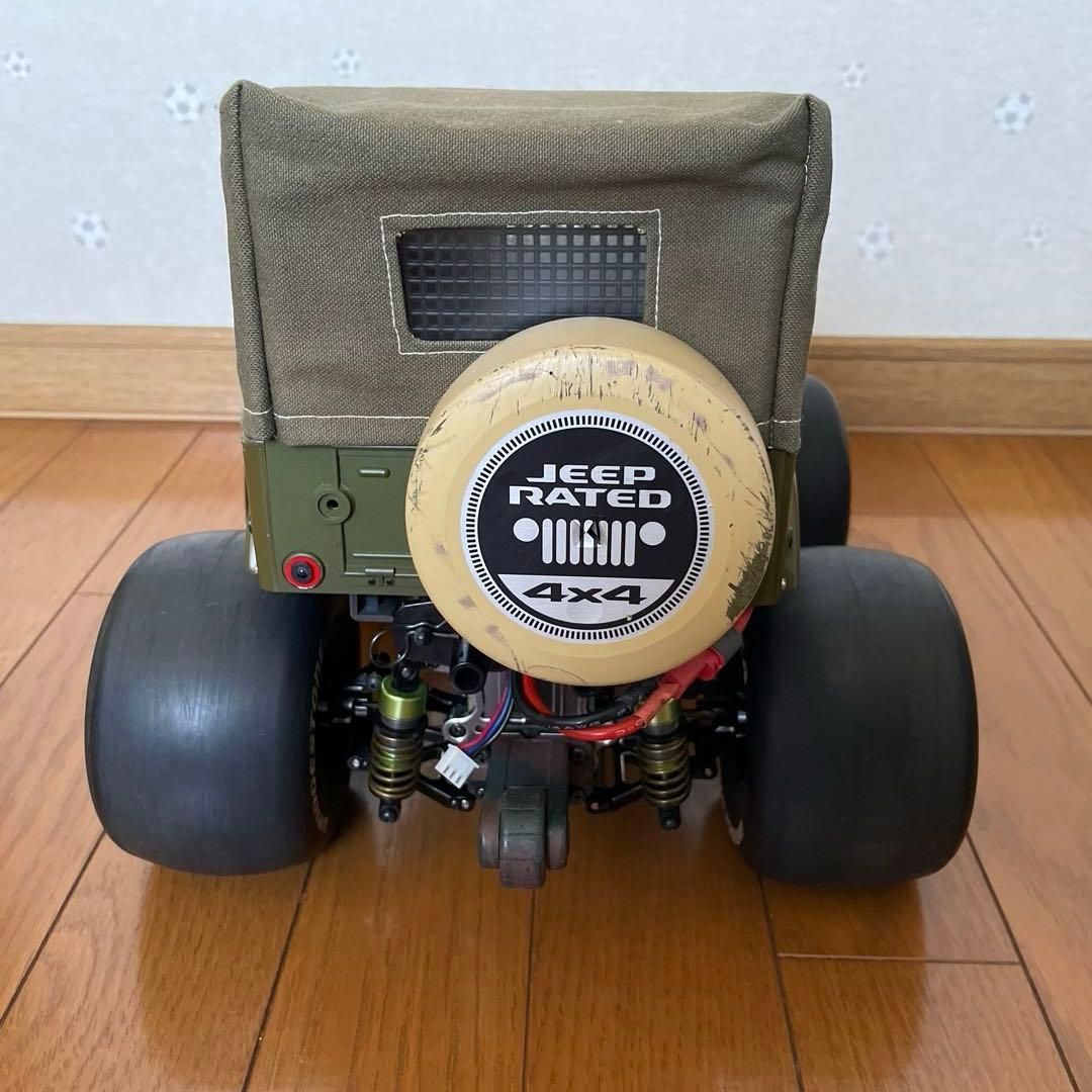 タミヤ ワイルドウイリー2 WR02 幌 スリックタイヤ　ラウンドタイヤ