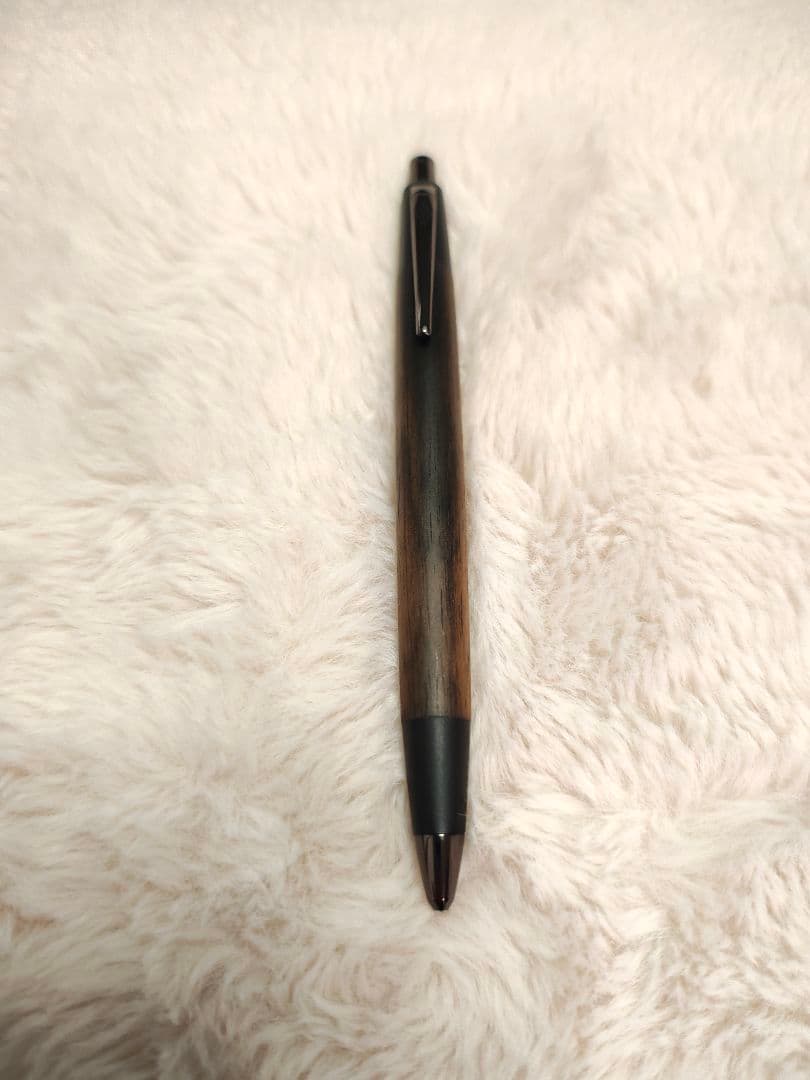 野原工芸 黒柿　ネオブラック金具　新型シャーペン　黒柿