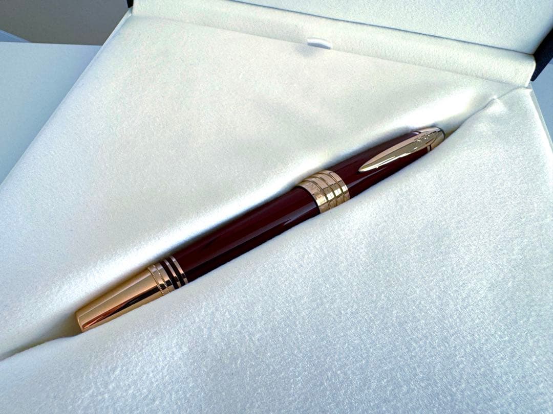 新品 モンブラン 万年筆 JFK ゴールド バーガンディ レッド